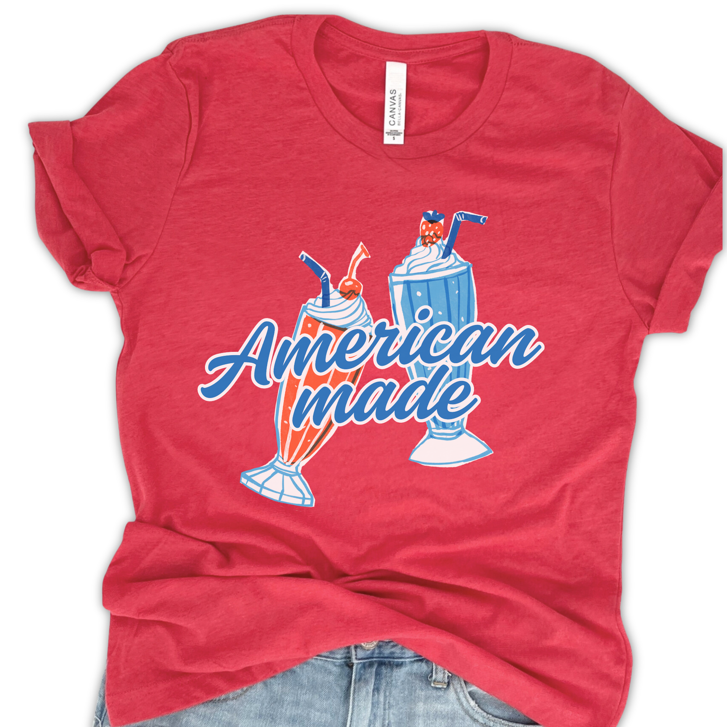 American Made Milkshake Unisex Graphic T-Shirt | ATTA TOOD®