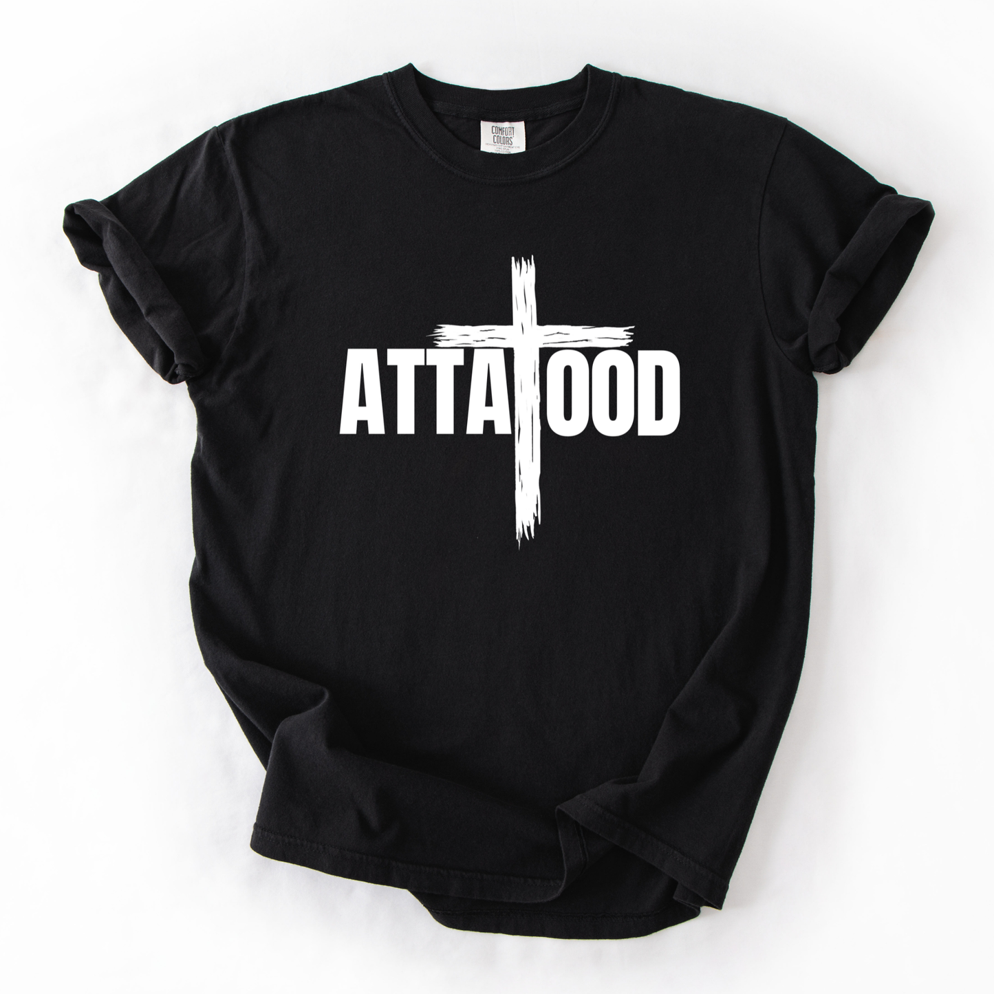 ATTA TOOD® Rustic Cross Graphic T-Shirt