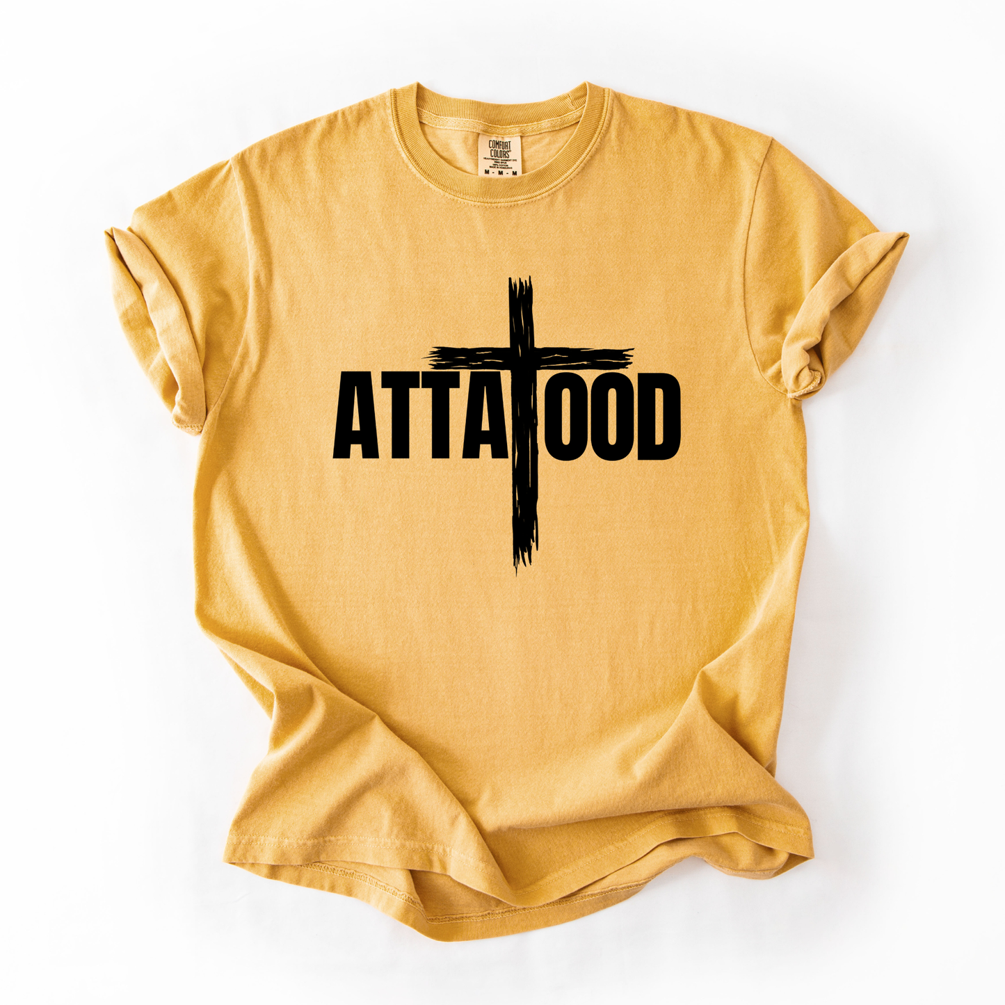 ATTA TOOD® Rustic Cross Graphic T-Shirt