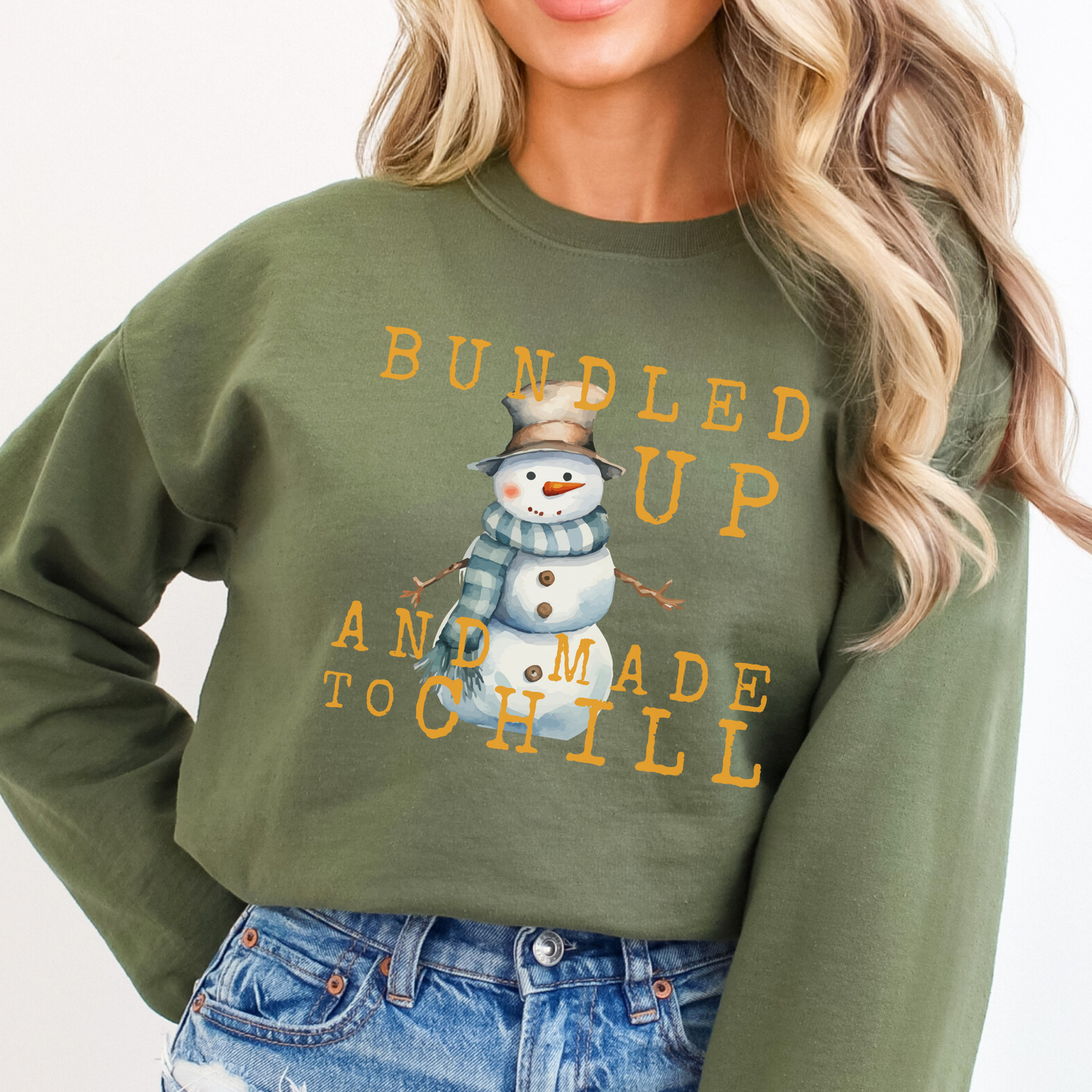 Winter Snowman Unisex Graphic Sweatshirt | ATTA TOOD®