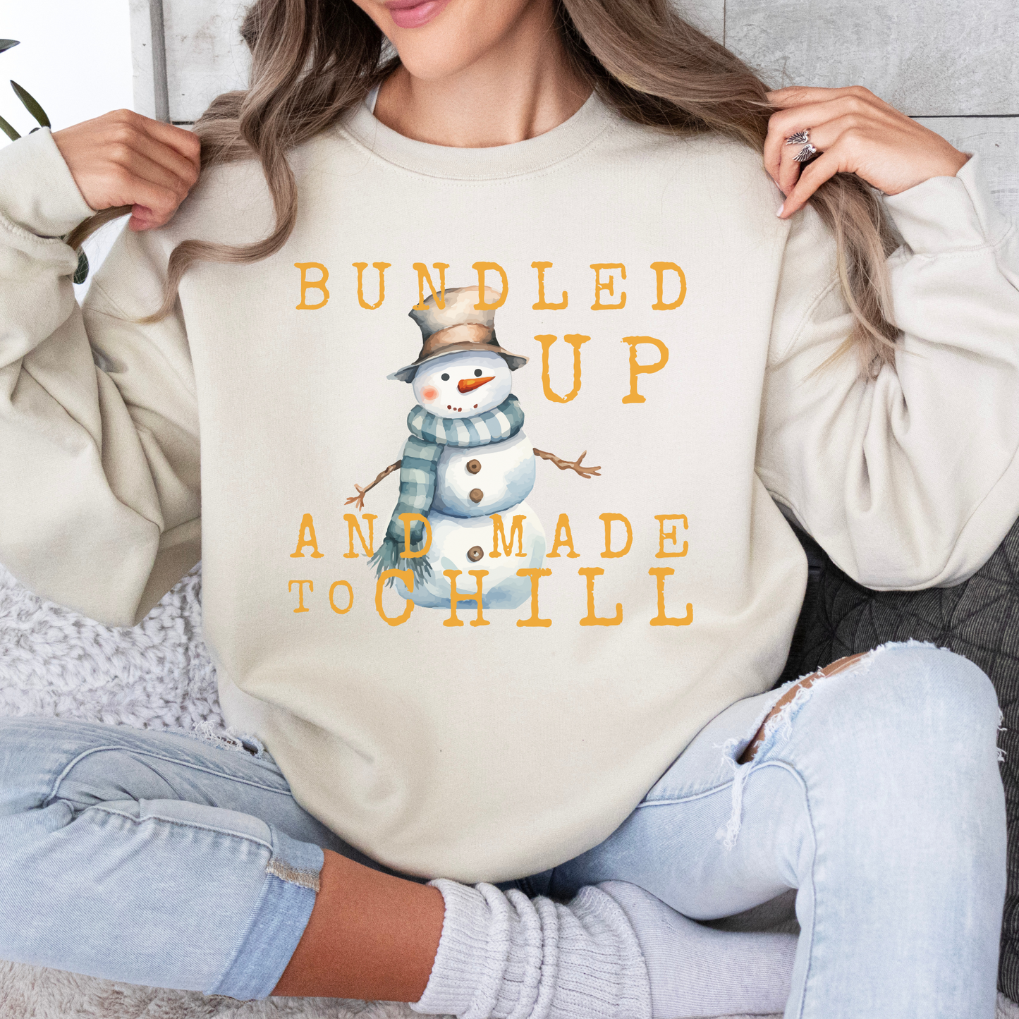 Winter Snowman Unisex Graphic Sweatshirt | ATTA TOOD®