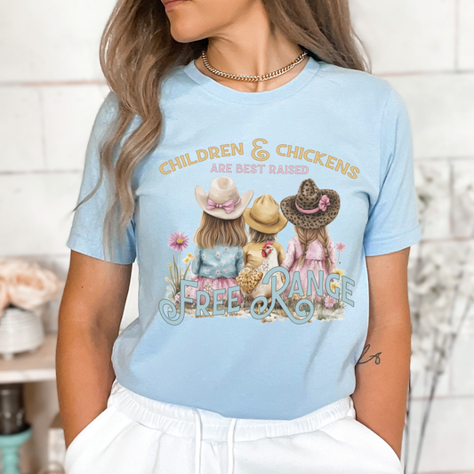 Free Range Kids & Chickens Graphic Tee | Mom | Spring 2026