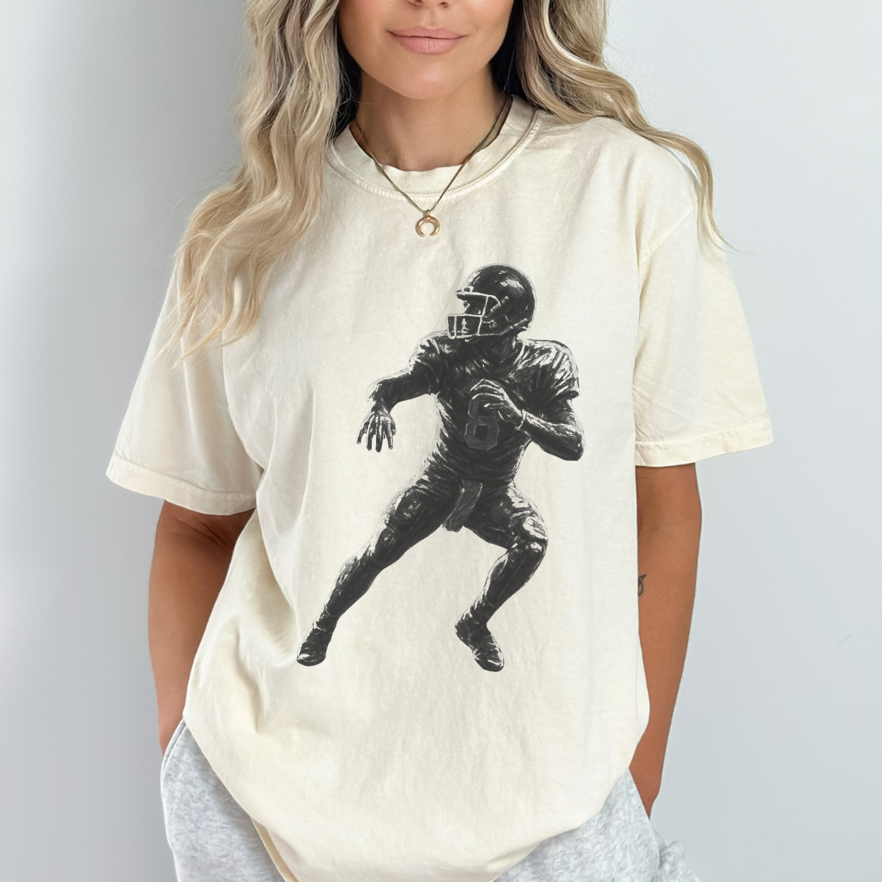 Football Player Unisex Graphic T-Shirt | ATTA TOOD®