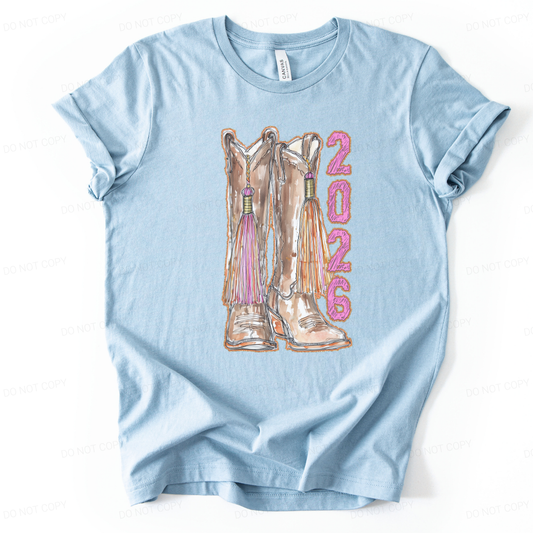 Class of 2026 Western Cowgirl Boots Tee | ATTA TOOD®