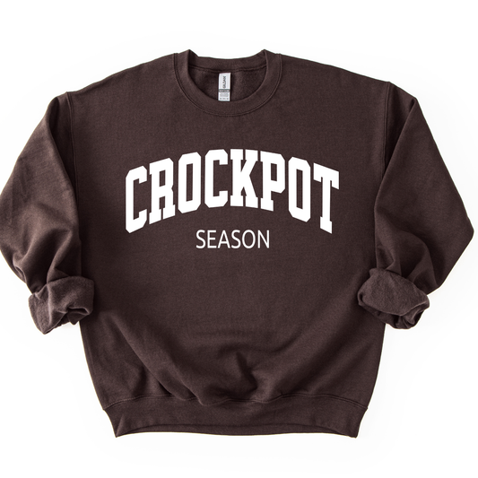 Crockpot Season Funny Fall Sweatshirt | Winter Crewneck