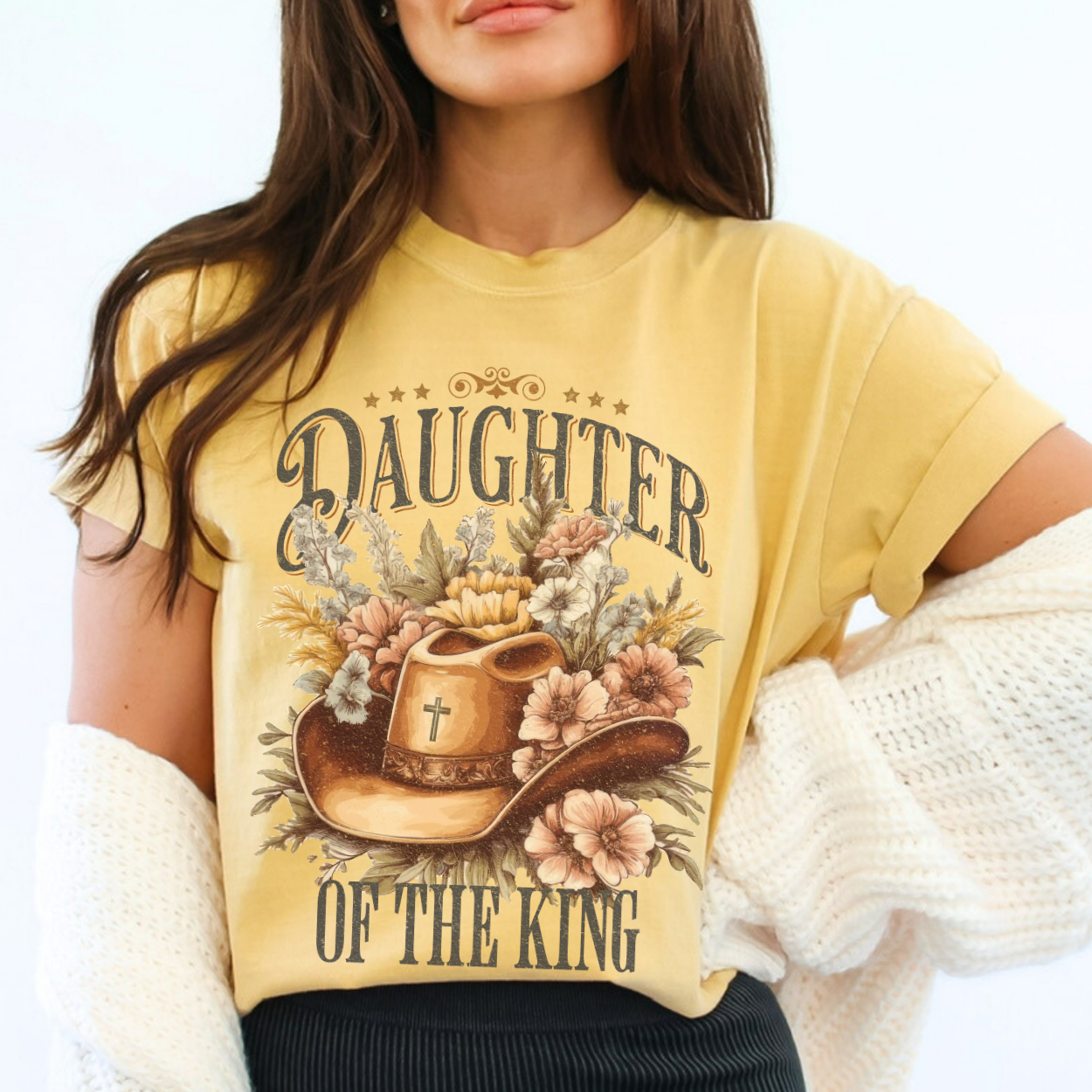 Daughter Of The King Country Western Christian T-Shirt | ATTA TOOD®