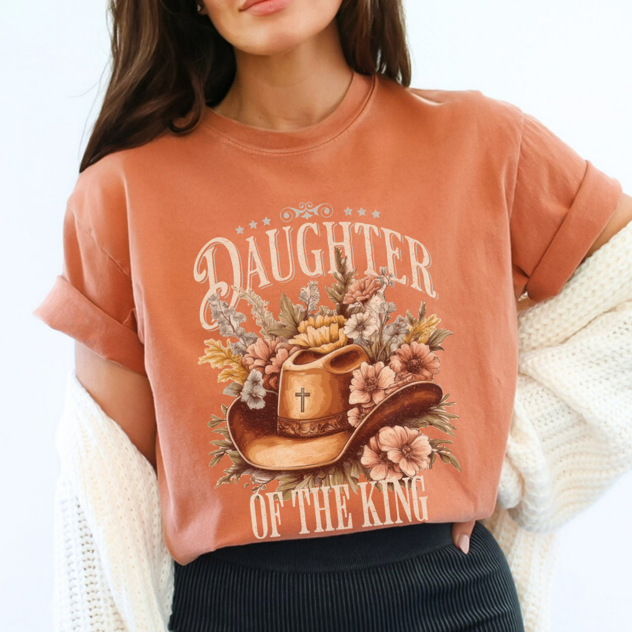 Daughter Of The King Country Western Christian T-Shirt | ATTA TOOD®