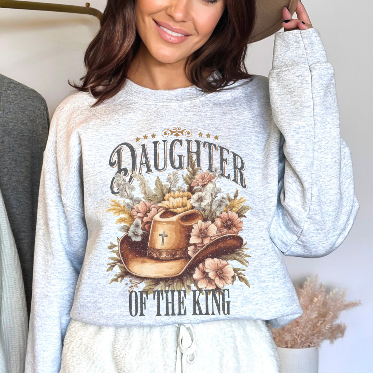 Daughter of the King Western Christian Sweatshirt | ATTA TOOD®