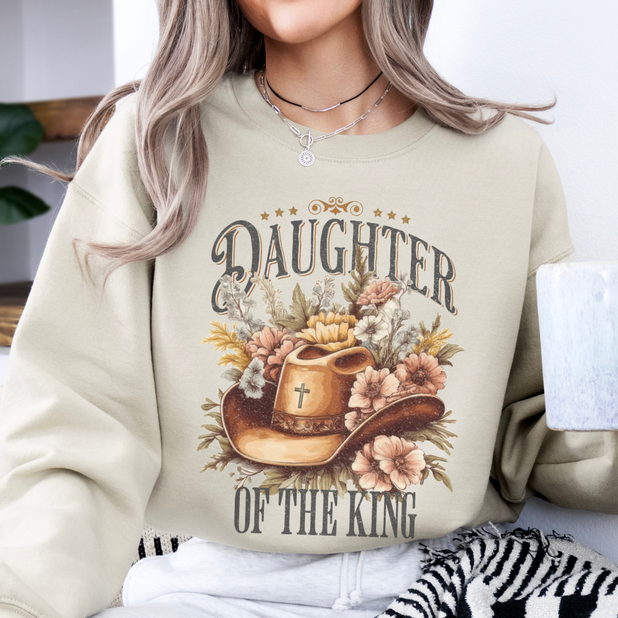 Daughter of the King Western Christian Sweatshirt | ATTA TOOD®
