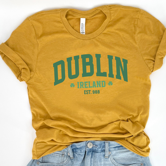Dublin Ireland graphic T-shirt, St. Patrick's Day top