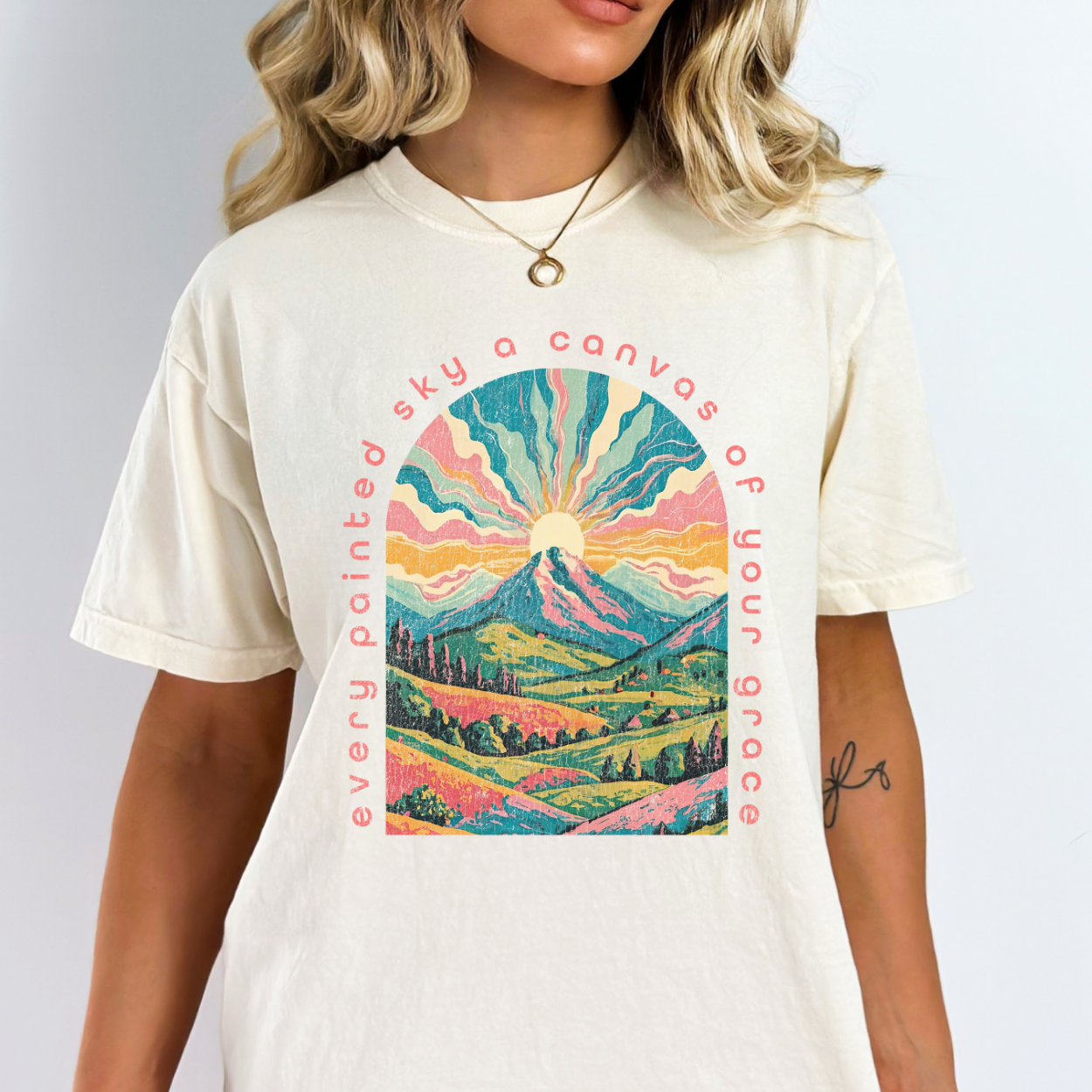 Every Painted Sky Christian Faith Graphic T-Shirt | ATTA TOOD®