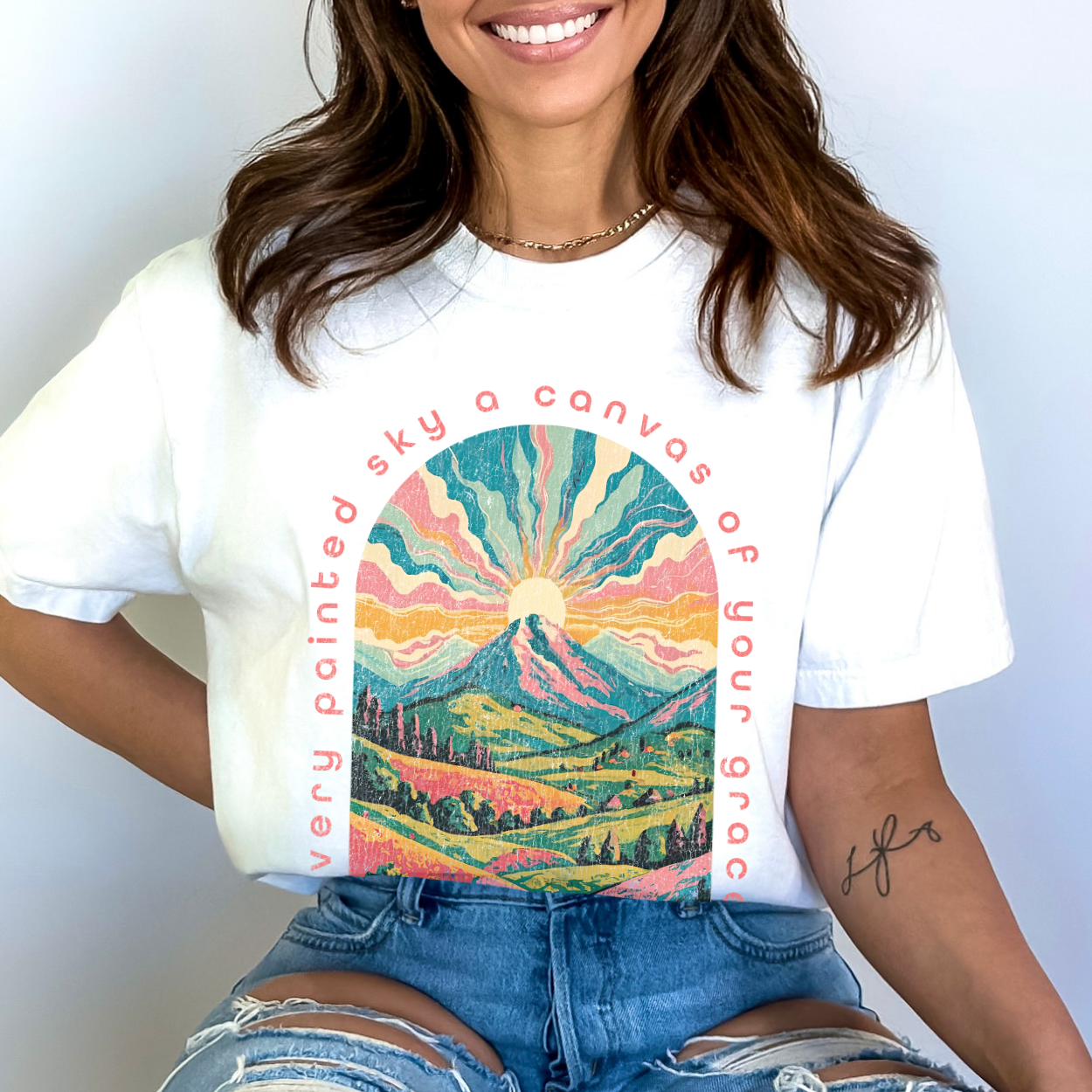 Every Painted Sky Christian Faith Graphic T-Shirt | ATTA TOOD®