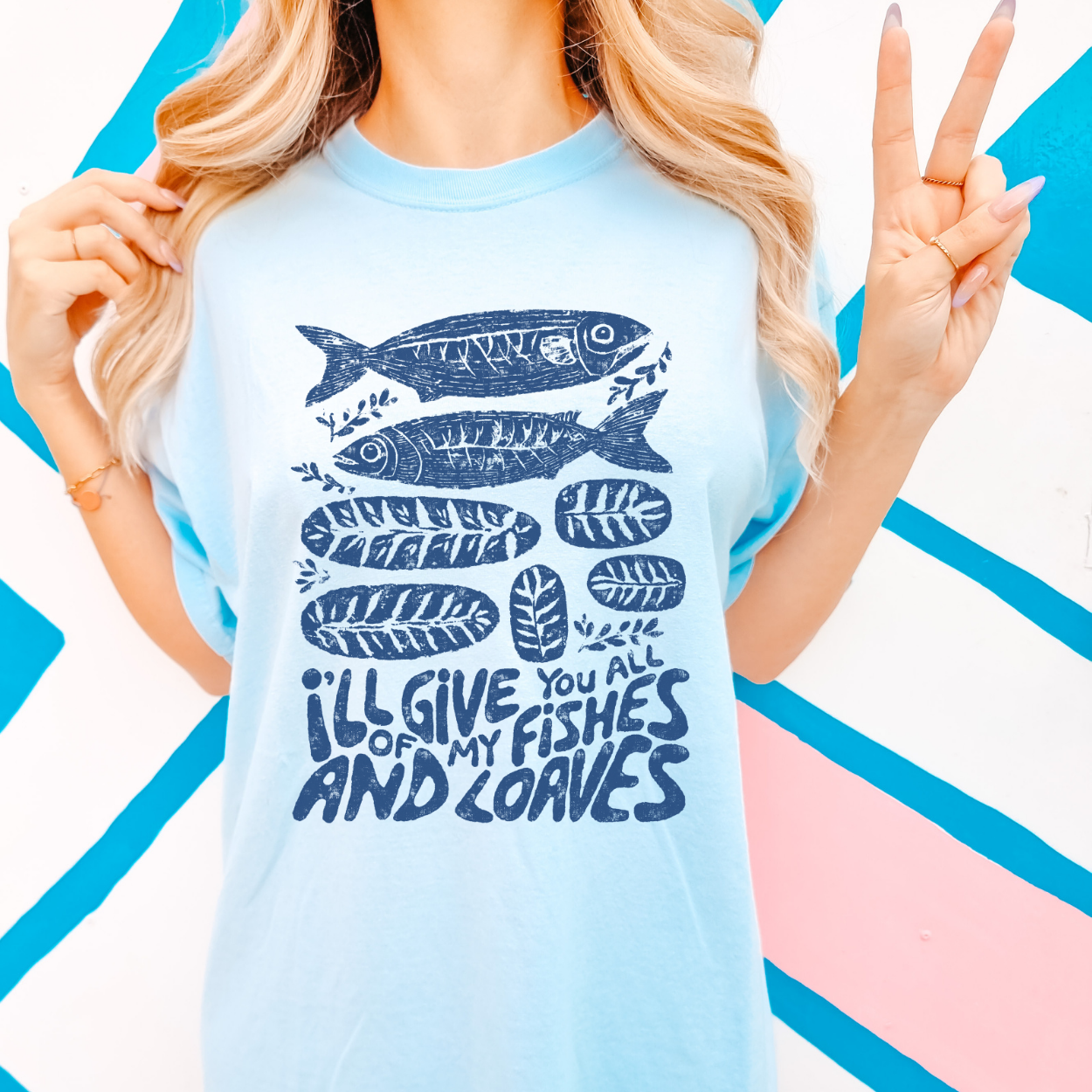 Fishes And Loaves Christian Faith Graphic T-Shirt | ATTA TOOD®