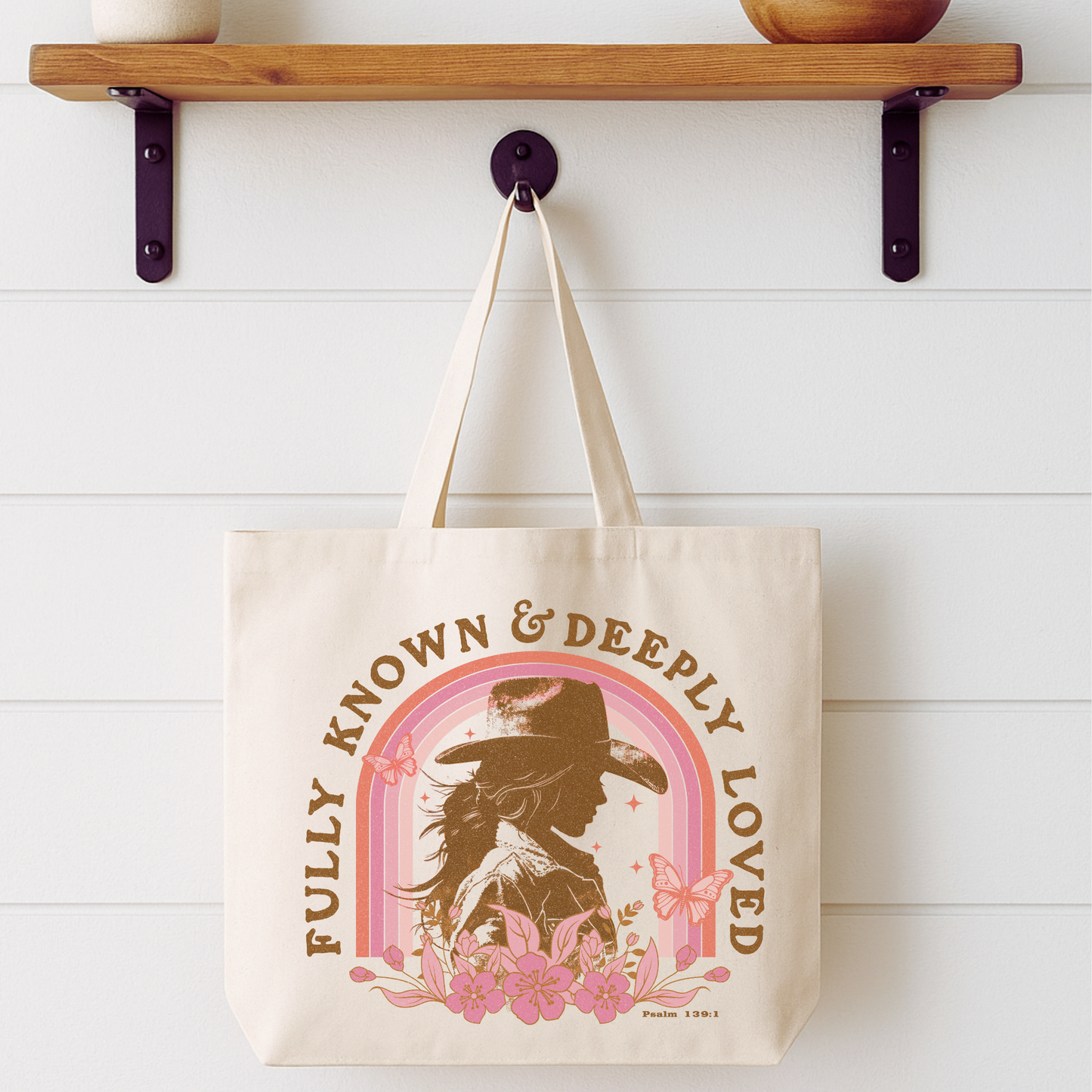 Fully Known Western Cowgirl Tote Bag | Faithbased | ATTA TOOD®