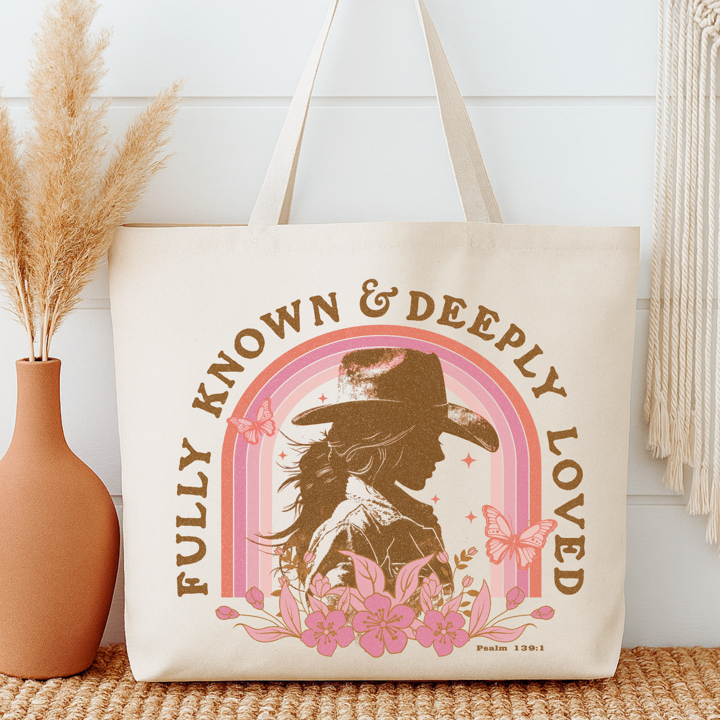 Fully Known Western Cowgirl Tote Bag | Faithbased | ATTA TOOD®