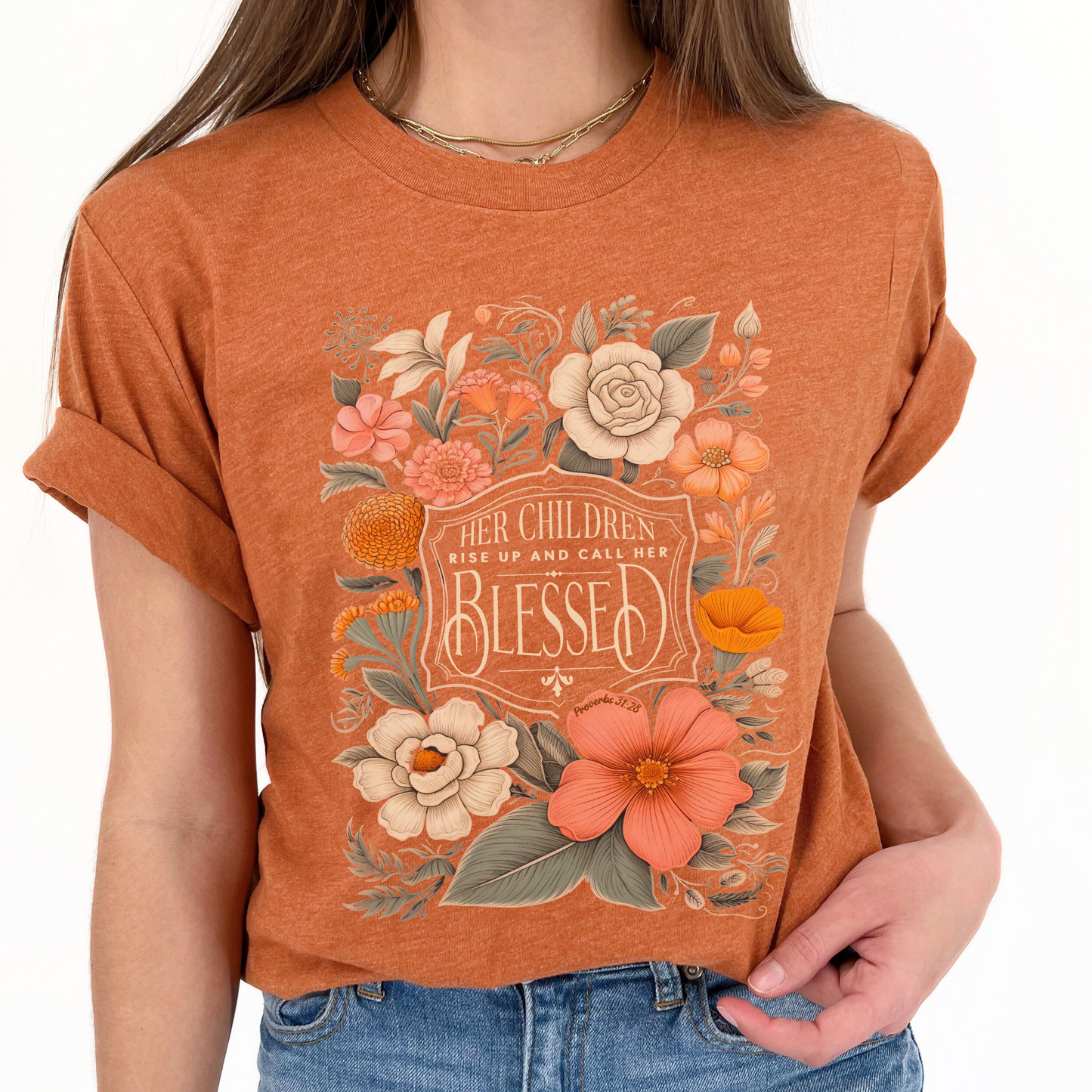Her Children Rise Up Christian Unisex Graphic T-Shirt | ATTA TOOD®