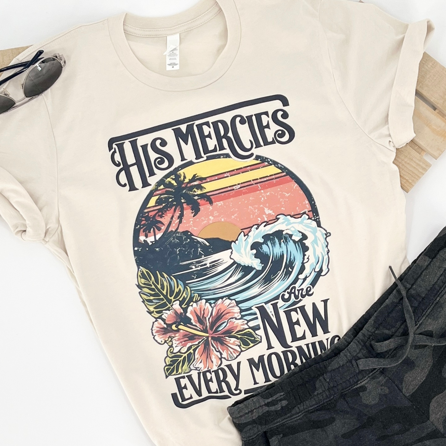 His Mercies Are New Christian Unisex Graphic T-Shirt | ATTA TOOD®