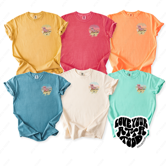 Matt. 11:28 Coastal Beach Chair Faith Graphic Tee | ATTA TOOD