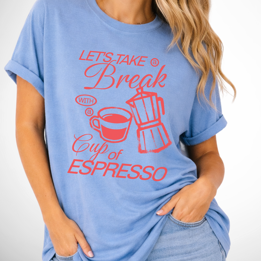 Cup of Espresso Comfort Colors Coffee Graphic Tee