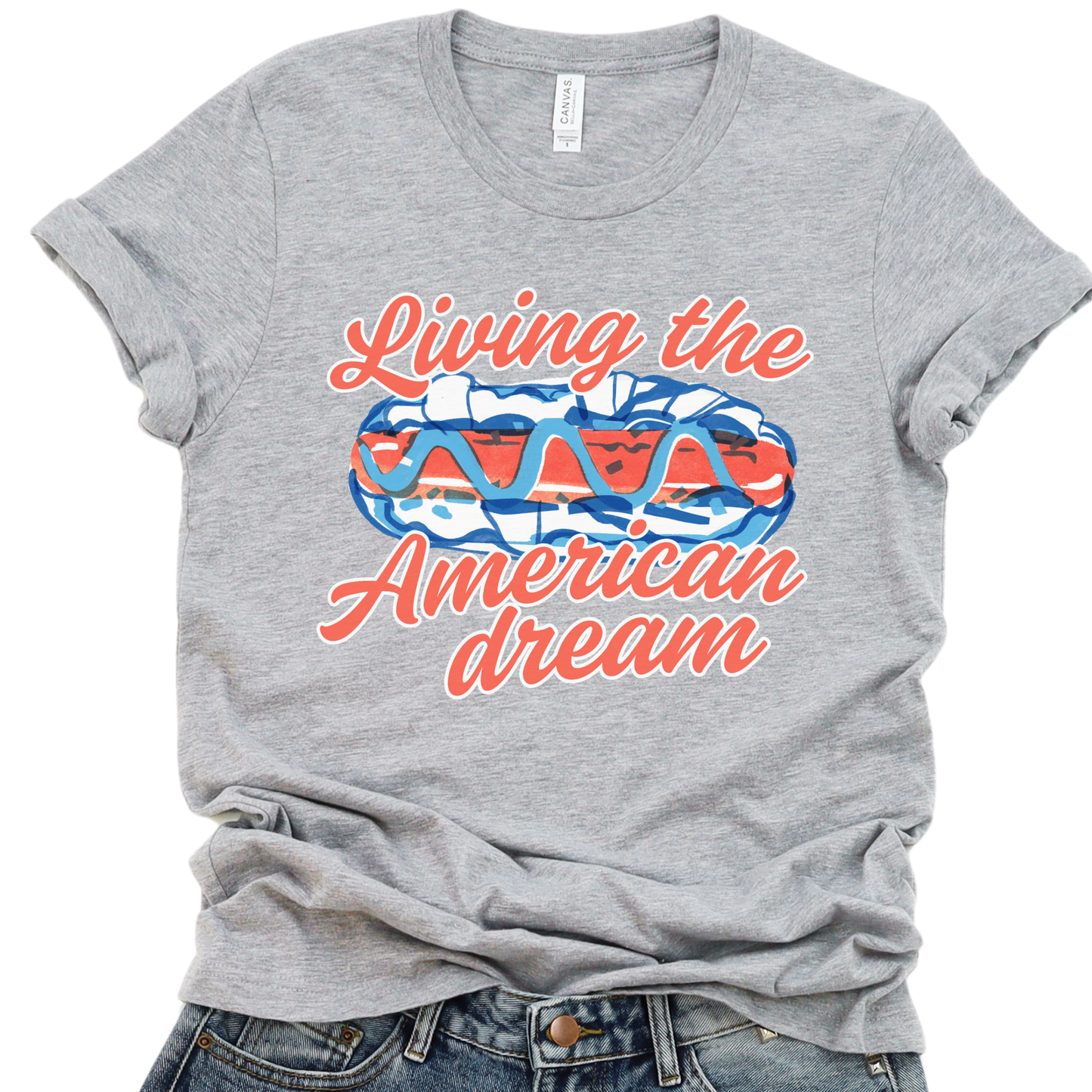 Living The American Dream Unisex Graphic T-Shirt | ATTA TOOD®