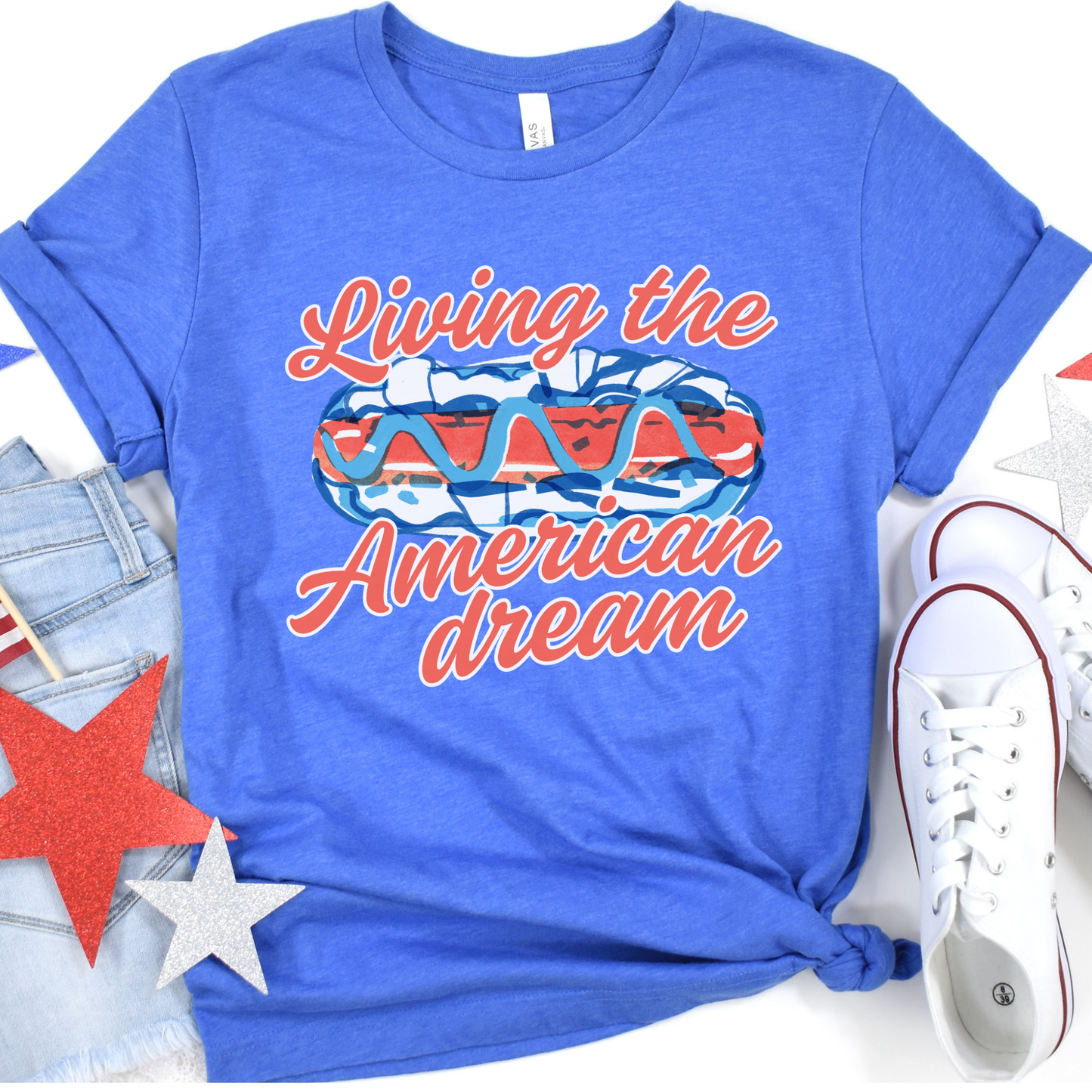 Living The American Dream Unisex Graphic T-Shirt | ATTA TOOD®