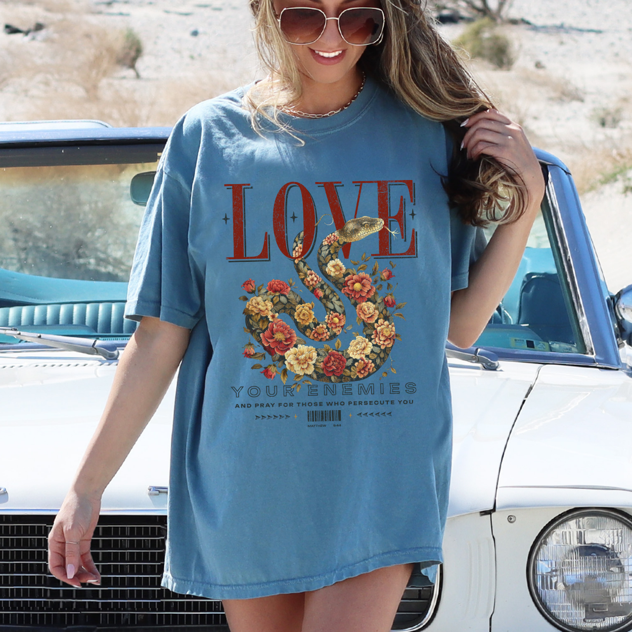 Love Your Enemies Christian Faith Graphic T-Shirt | ATTA TOOD®