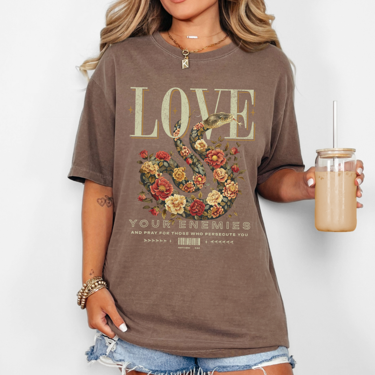 Love Your Enemies Christian Faith Graphic T-Shirt | ATTA TOOD®