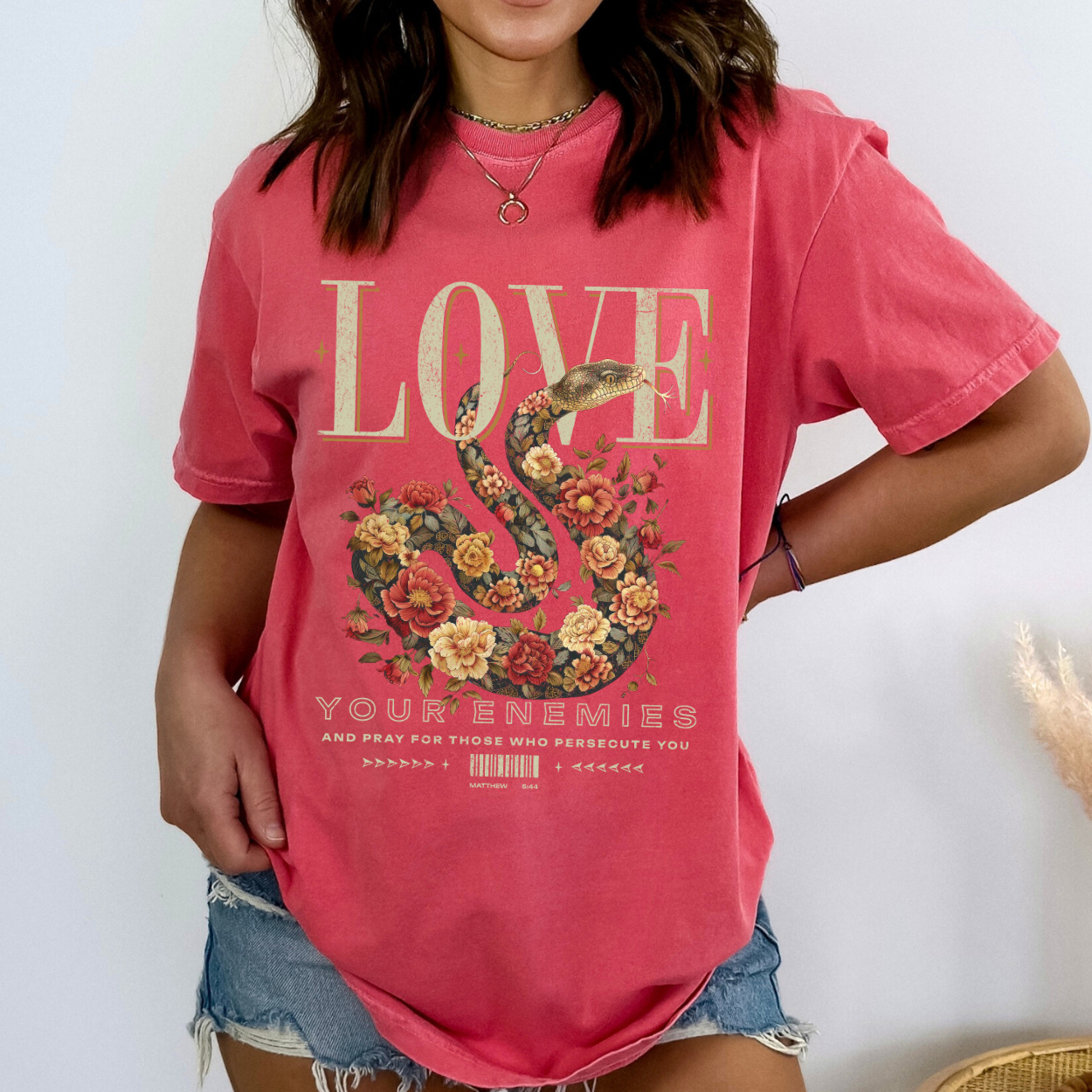 Love Your Enemies Christian Faith Graphic T-Shirt | ATTA TOOD®