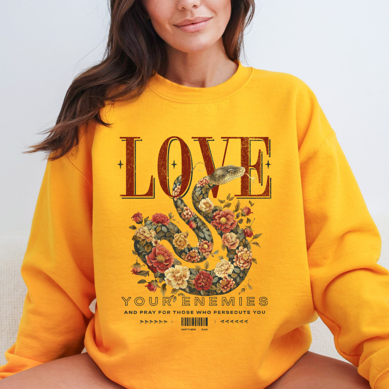 Love Your Enemies Christian Graphic Sweatshirt | ATTA TOOD®