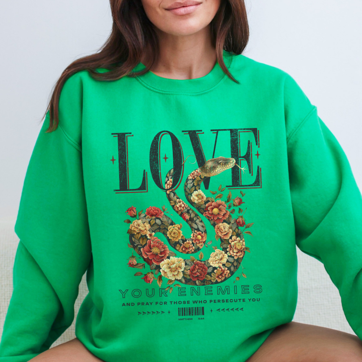 Love Your Enemies Christian Graphic Sweatshirt | ATTA TOOD®
