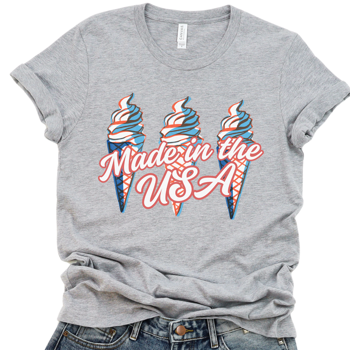 Made In The USA Patriotic Unisex Graphic T-Shirt | ATTA TOOD®