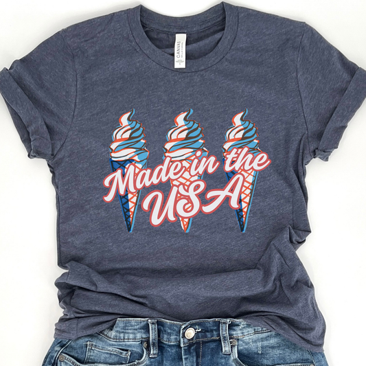 Made In The USA Patriotic Unisex Graphic T-Shirt | ATTA TOOD®