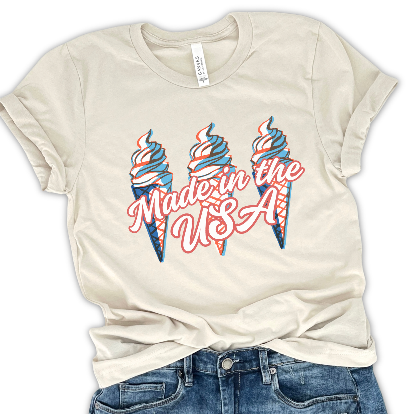 Made In The USA Patriotic Unisex Graphic T-Shirt | ATTA TOOD®