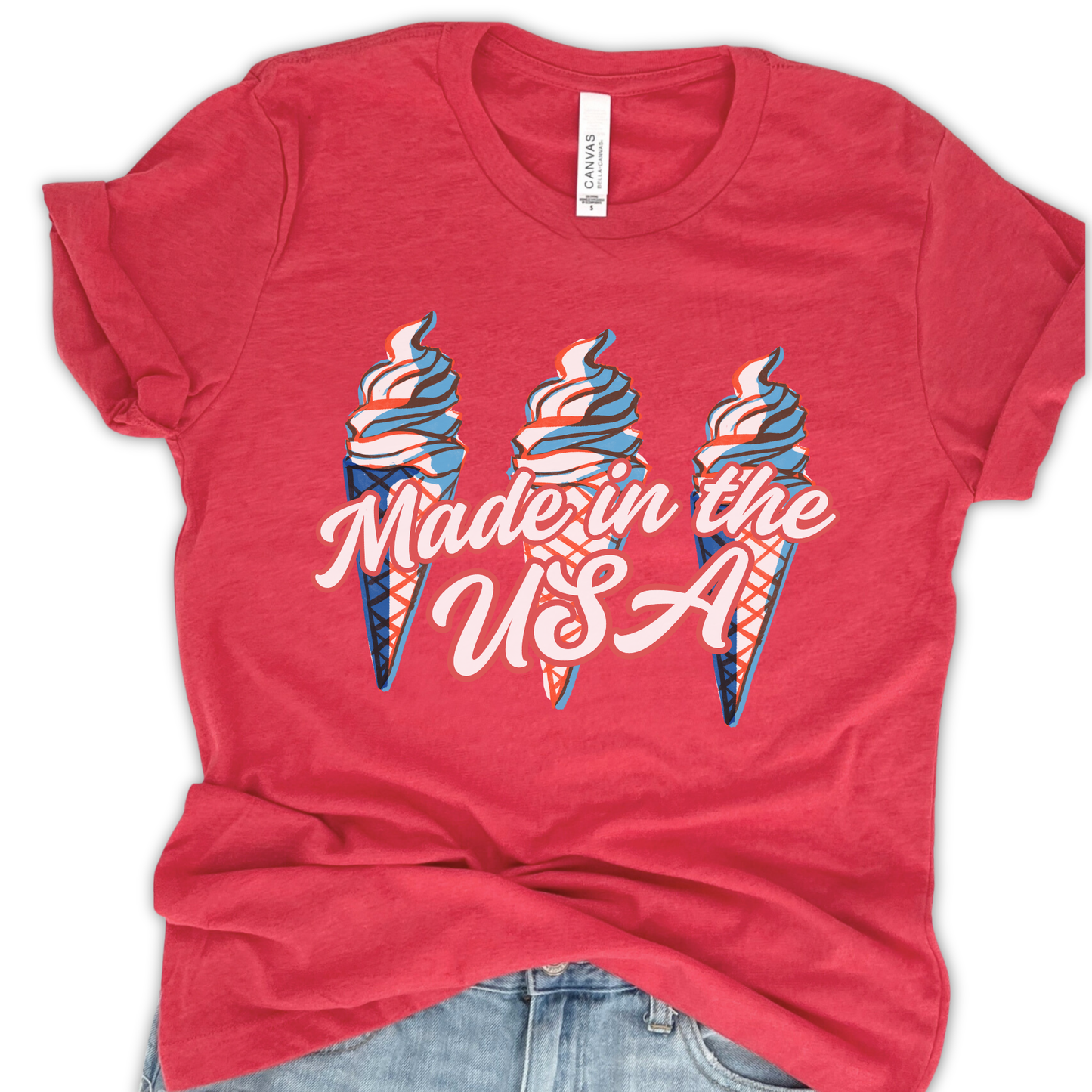 Made In The USA Patriotic Unisex Graphic T-Shirt | ATTA TOOD®