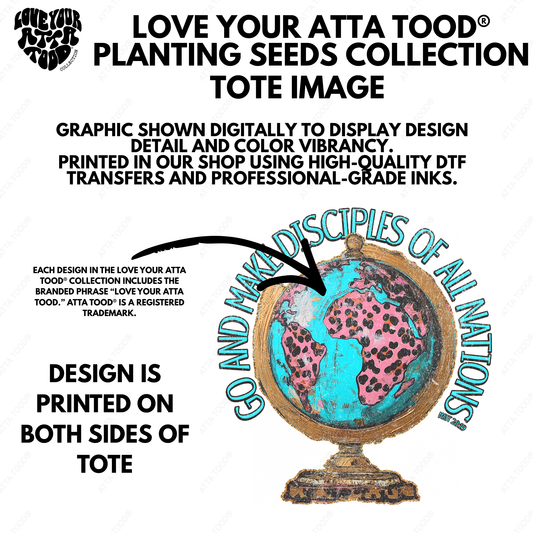 Go And Make Disciples Jumbo Tote Bag | ATTA TOOD®