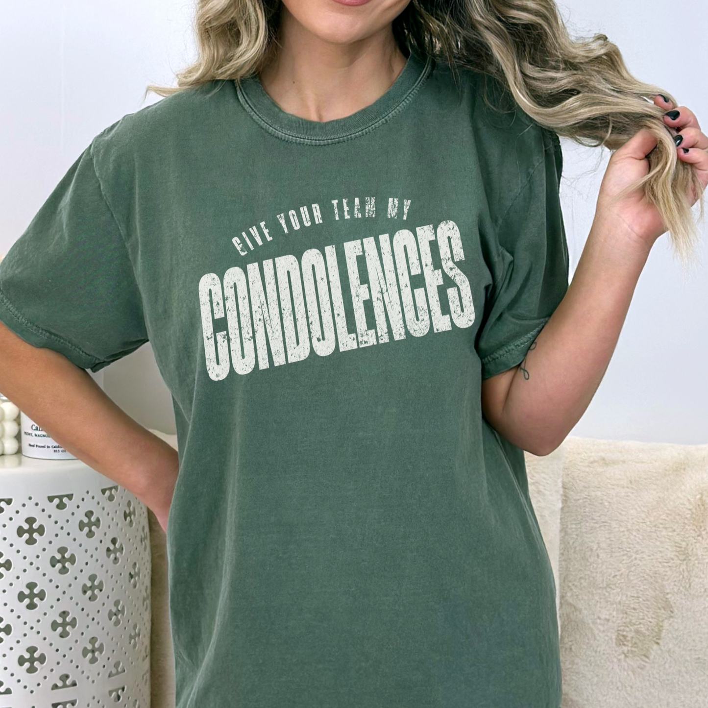 Funny Football Comfort Colors® unisex graphic t-shirt | ATTA TOOD®