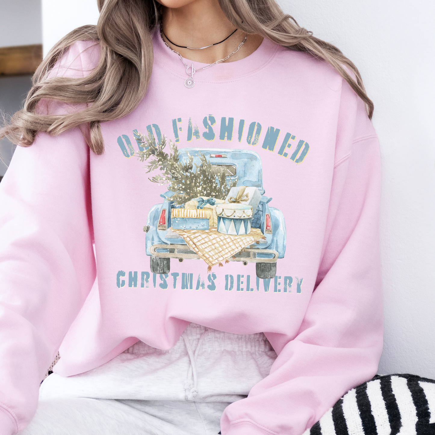 Old Fashioned Christmas Delivery Graphic Sweatshirt | ATTA TOOD®