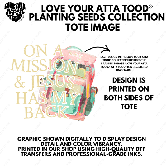 On A Mission Jumbo Tote Bag | ATTA TOOD®