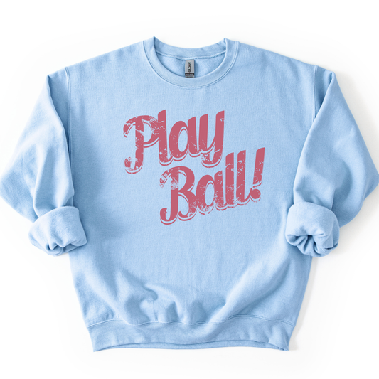 Play Ball Baseball Graphic Sweatshirt | Fan Gear | Game Day
