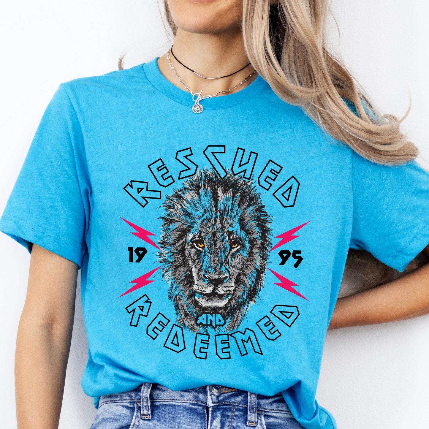 Rescued And Redeemed Christian Unisex Graphic T-Shirt | ATTA TOOD®