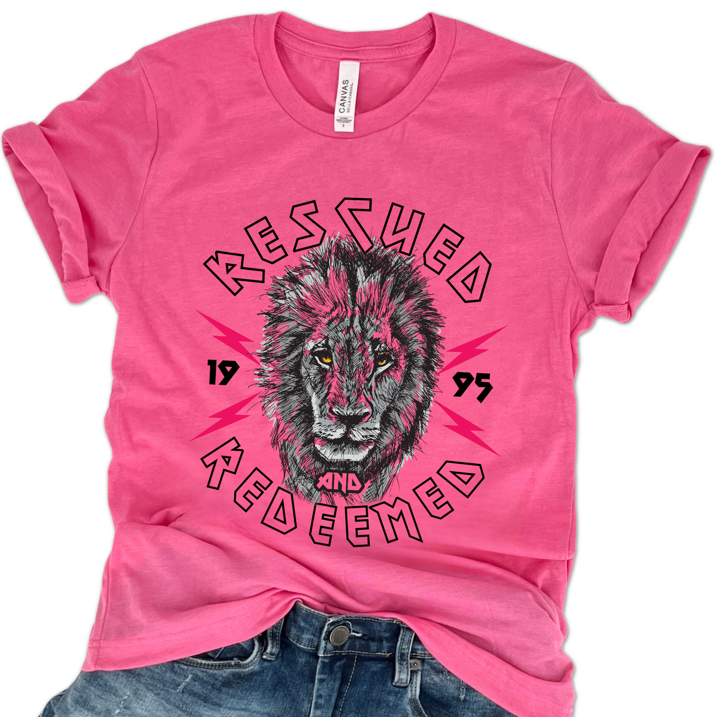 Rescued And Redeemed Christian Unisex Graphic T-Shirt | ATTA TOOD®