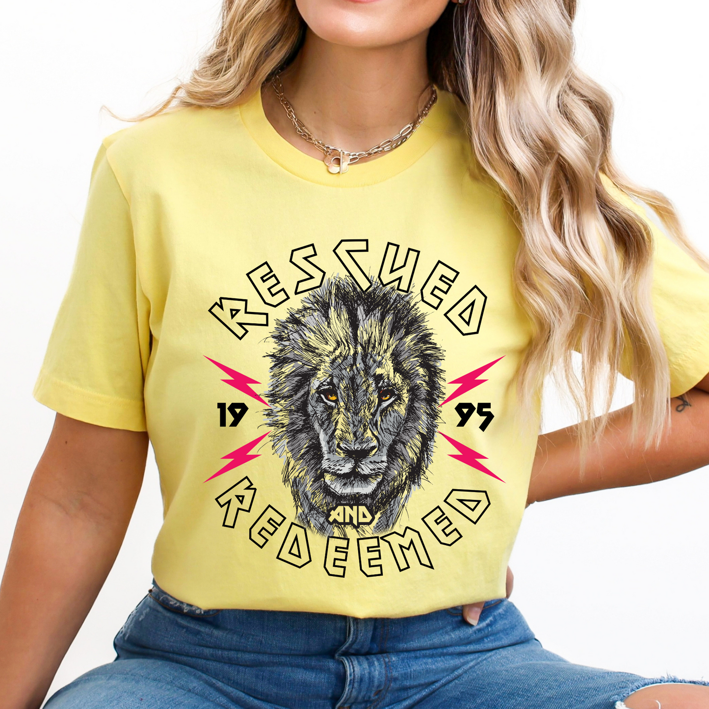 Rescued And Redeemed Christian Unisex Graphic T-Shirt | ATTA TOOD®