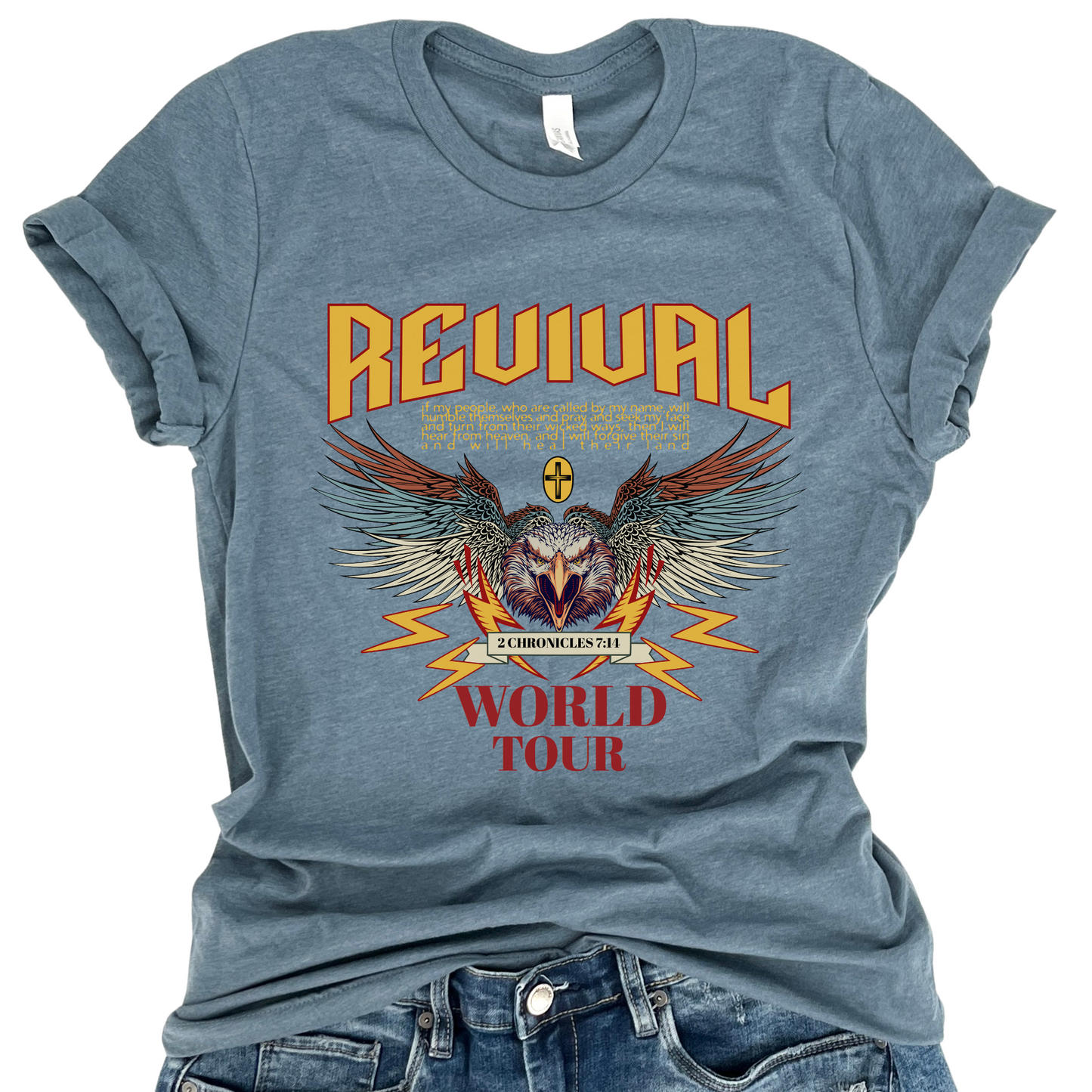 Revival World Tour Christian Unisex Graphic T-Shirt | ATTA TOOD®