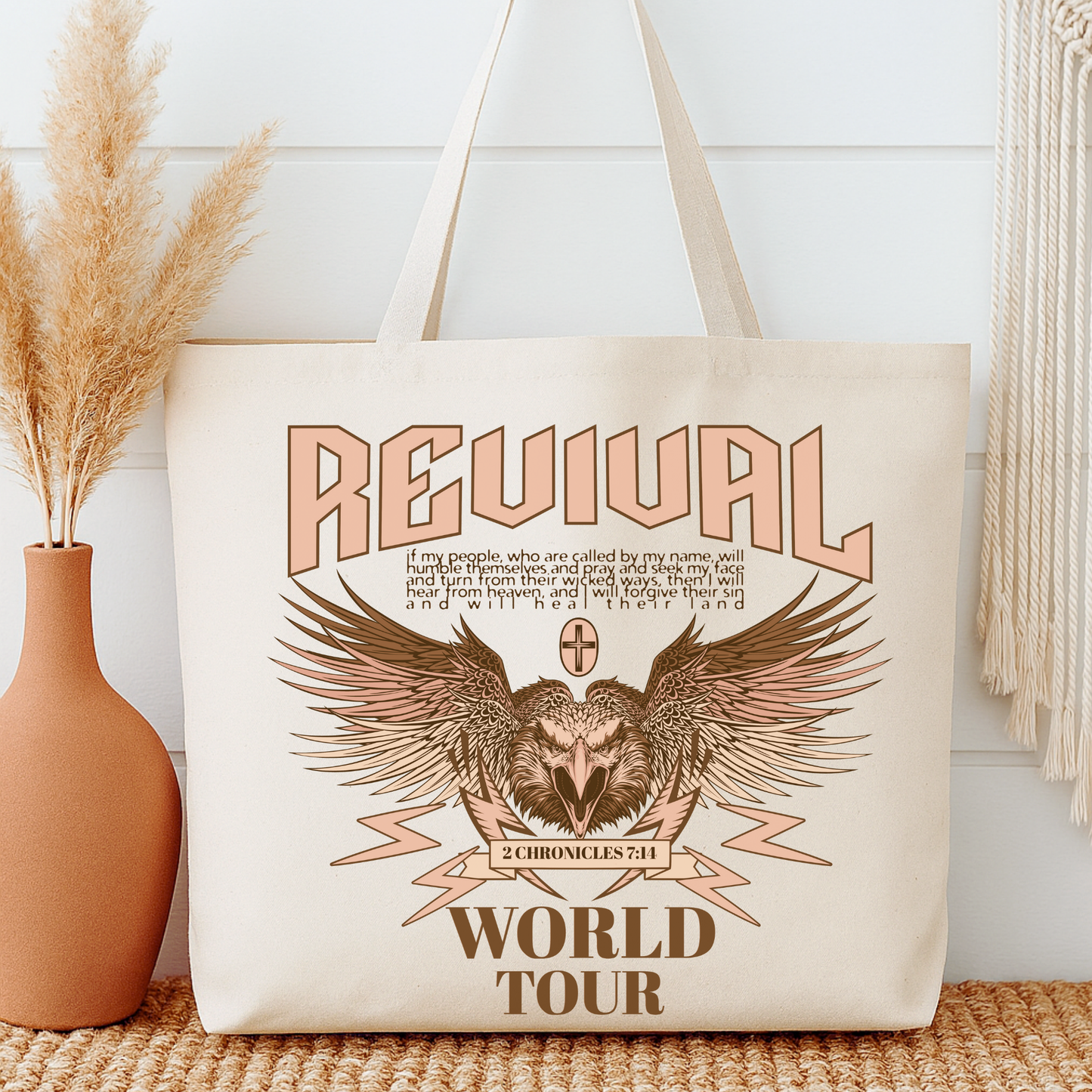 Revival World Tour Eagle Tote Bag | Faithbased | ATTA TOOD®