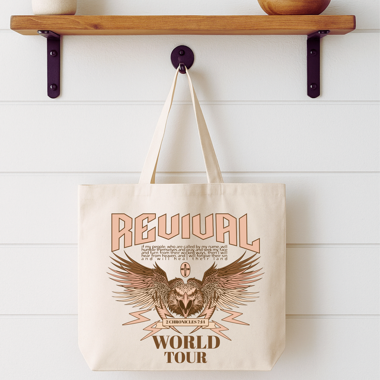 Revival World Tour Eagle Tote Bag | Faithbased | ATTA TOOD®