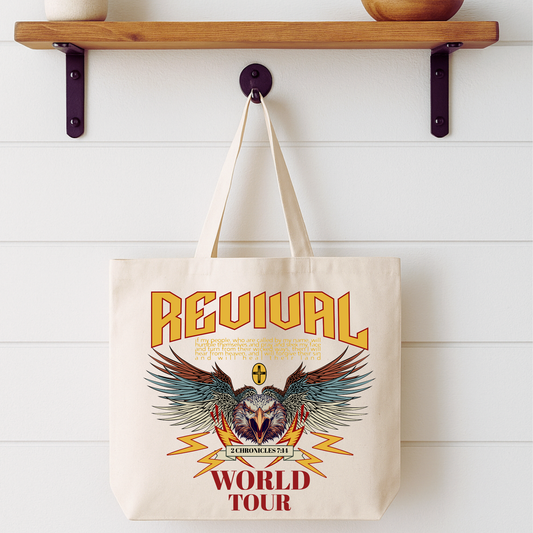 Revival World Tour Eagle Tote Bag | Faithbased | ATTA TOOD®