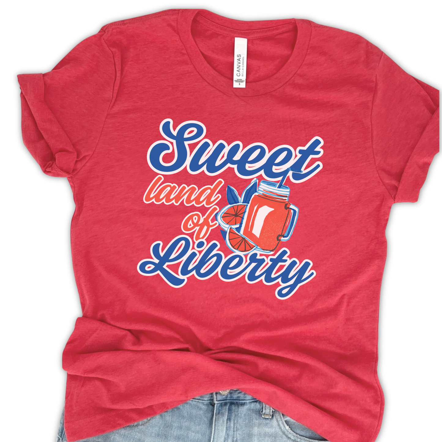 Sweet Land of Liberty Patriotic Unisex Graphic T-Shirt | ATTA TOOD®