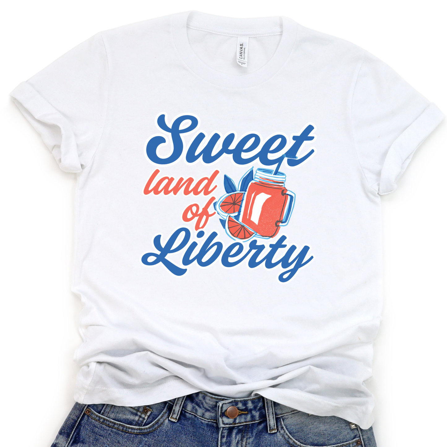 Sweet Land of Liberty Patriotic Unisex Graphic T-Shirt | ATTA TOOD®