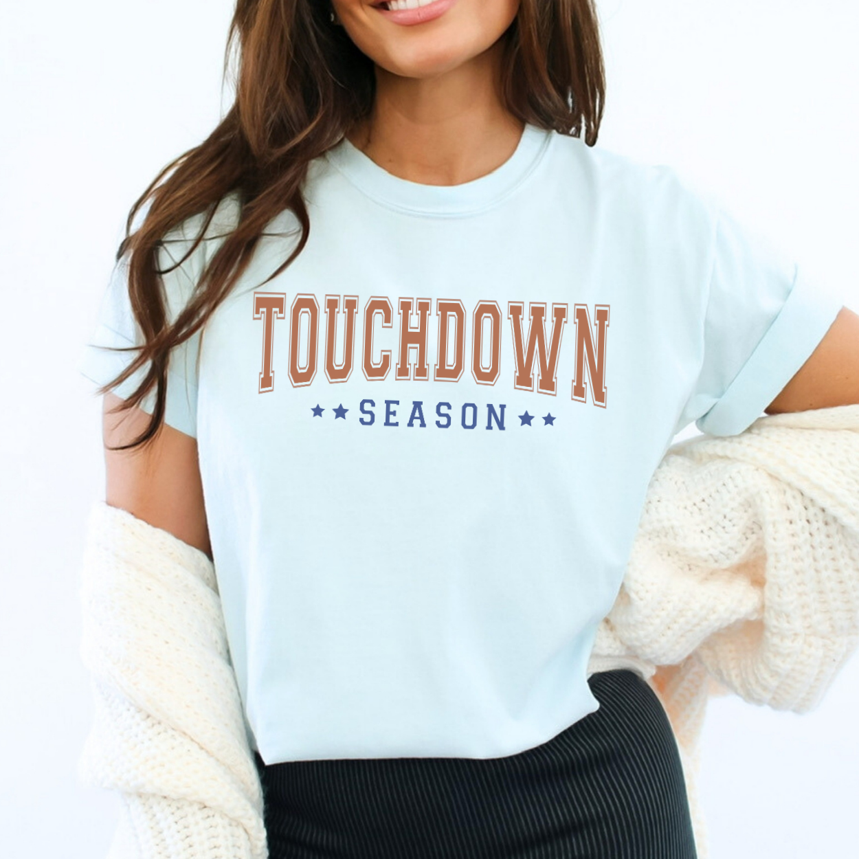 Touchdown season Comfort Colors® unisex football graphic t-shirt | ATTA TOOD®