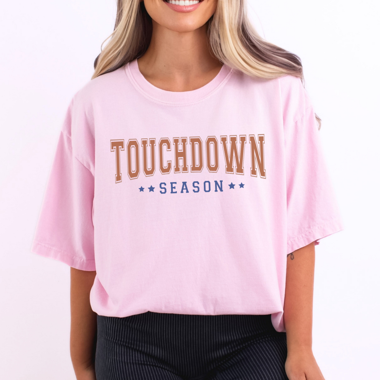 Touchdown season Comfort Colors® unisex football graphic t-shirt | ATTA TOOD®